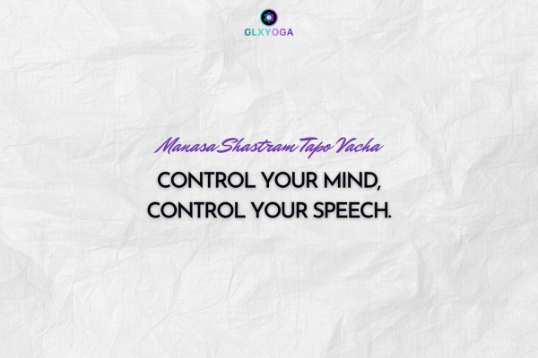 Control your mind, control your speech